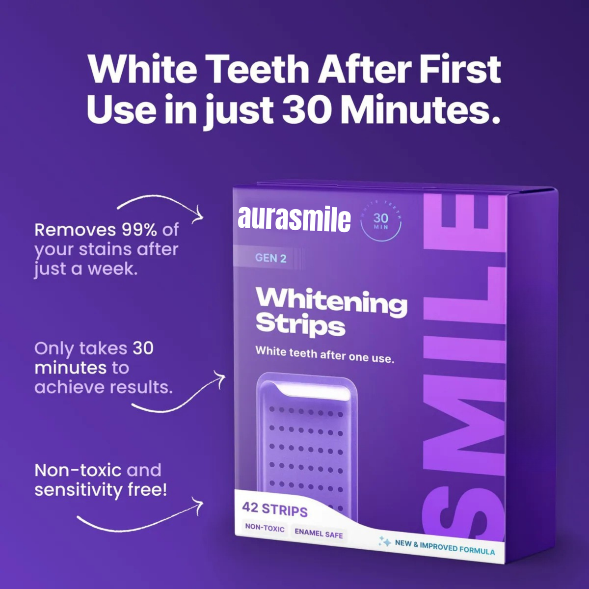 30-Minute Teeth Whitening Strips